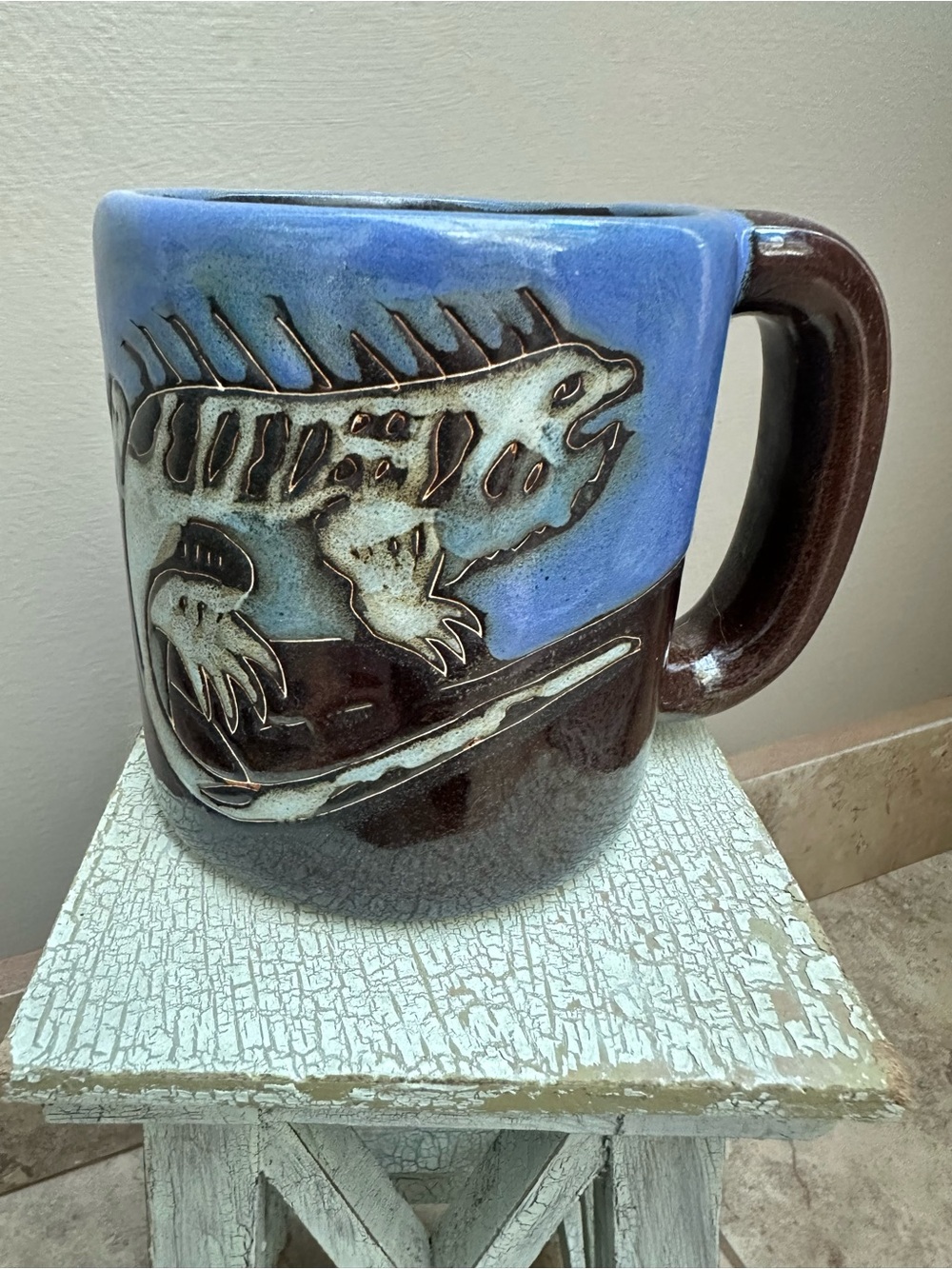 Mara Iguana Handmade Pottery Mug